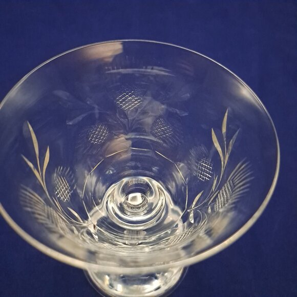 Rock Sharpe RKA5-1 Crystal Champagne Coupe Thistle Design - Picture 8 of 12